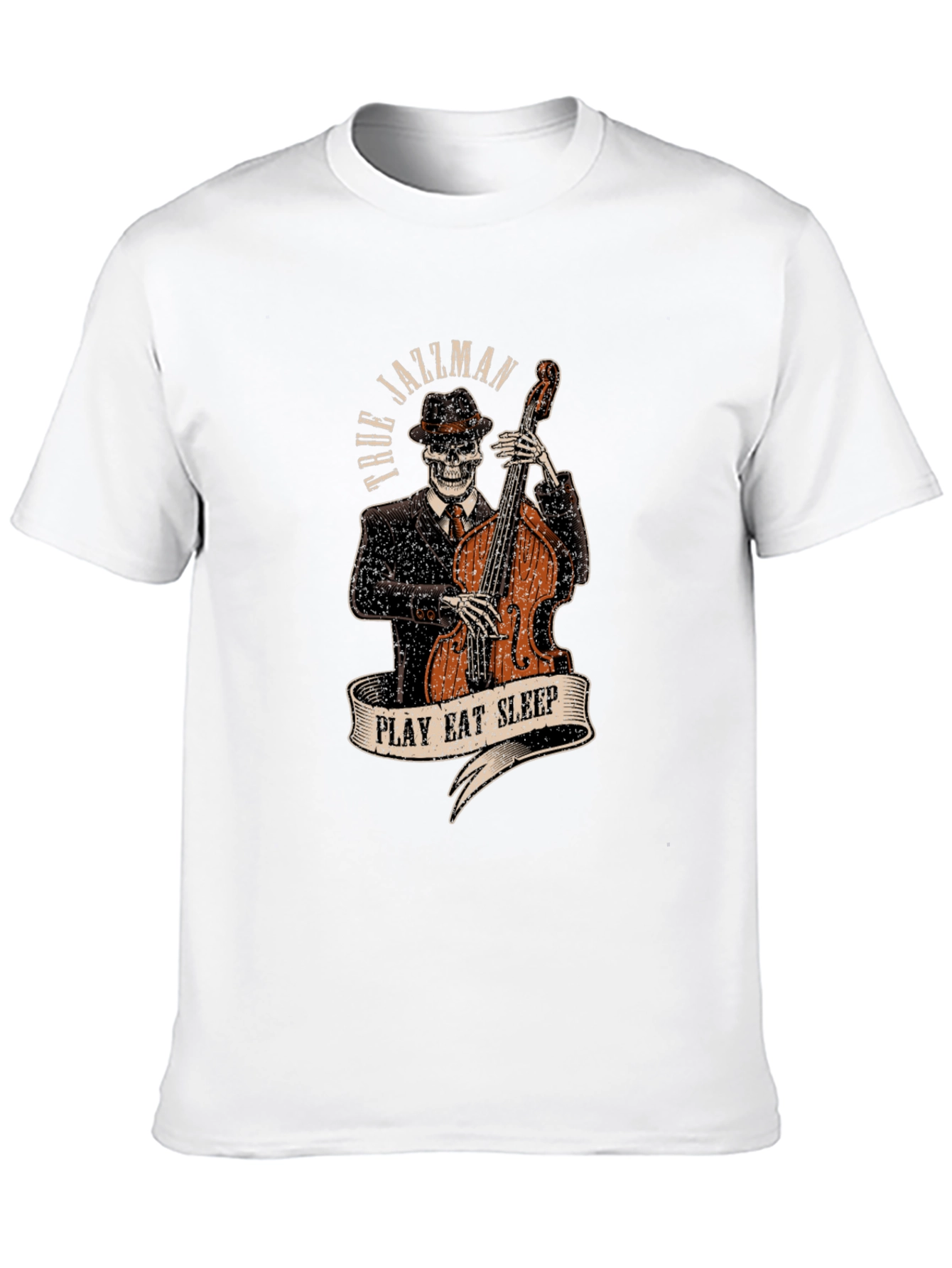 True Jazzman Skeleton Graphic T-Shirt