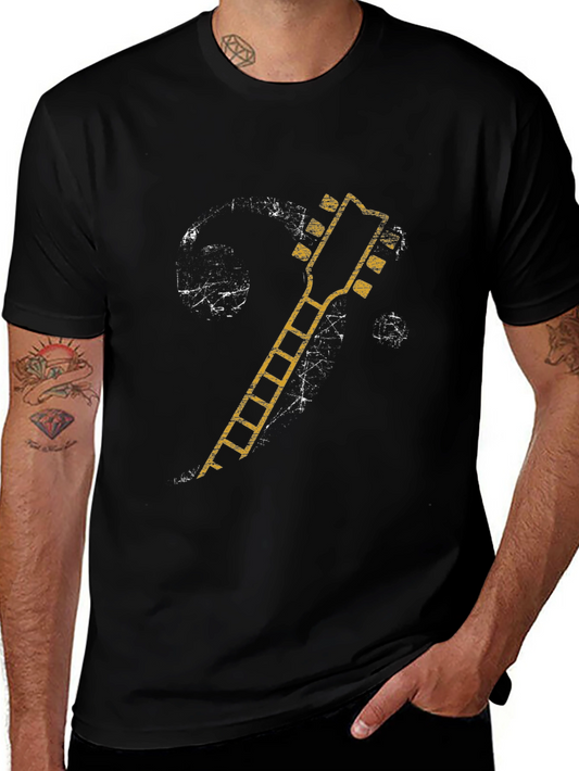 Vintage Guitar Headstock Graphic T-Shirt