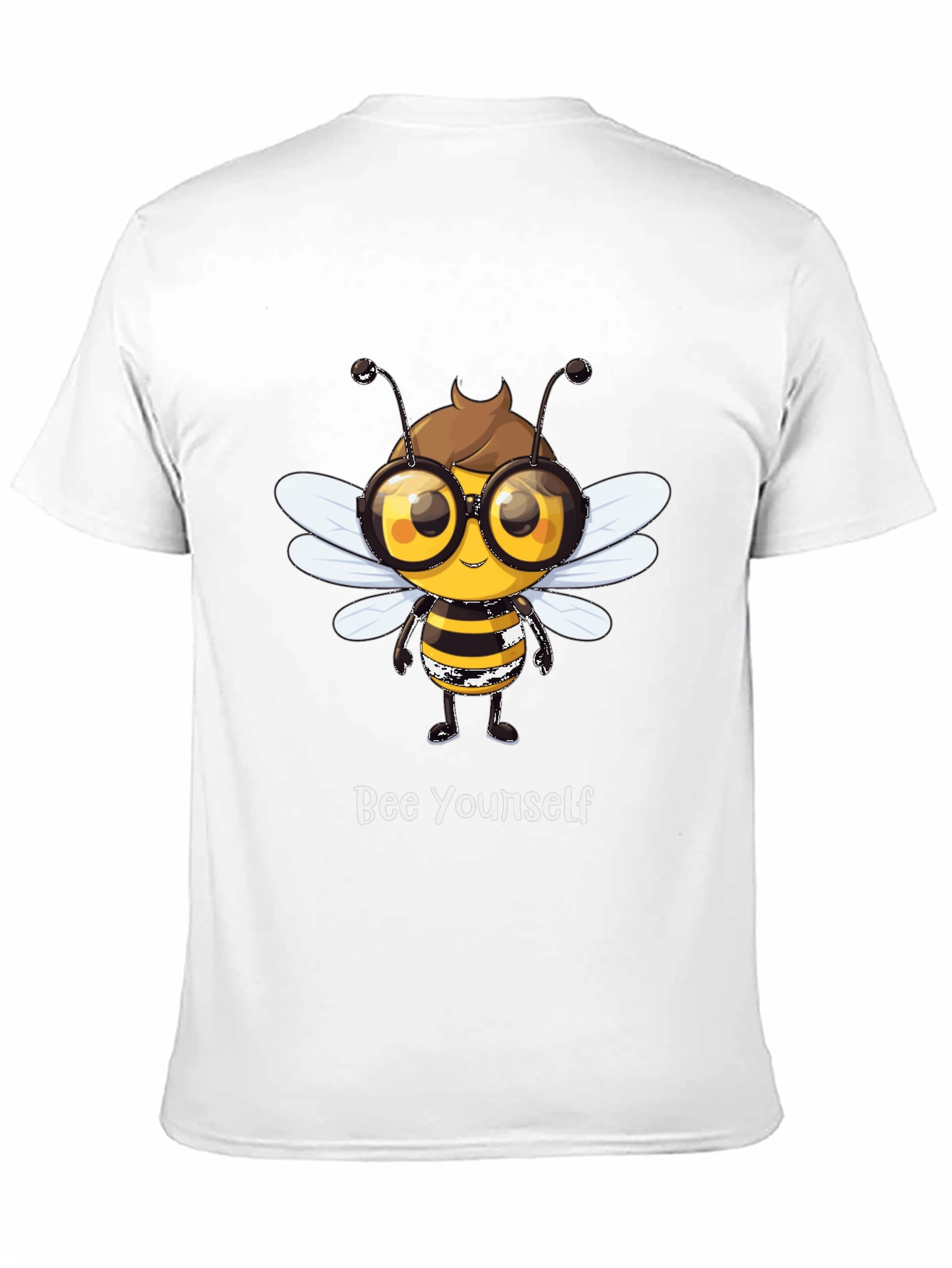 Bee Yourself Graphic T-Shirt - Stylish Black Tee