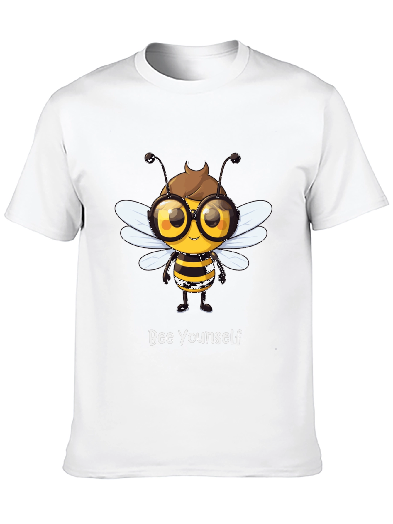 Bee Yourself Graphic T-Shirt - Stylish Black Tee