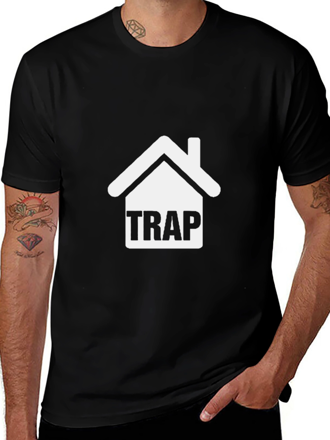 Trap House Graphic T-Shirt - Modern Streetwear Style