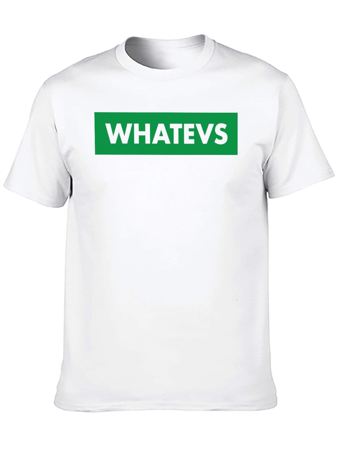 Whatevs Green Box Black T-Shirt