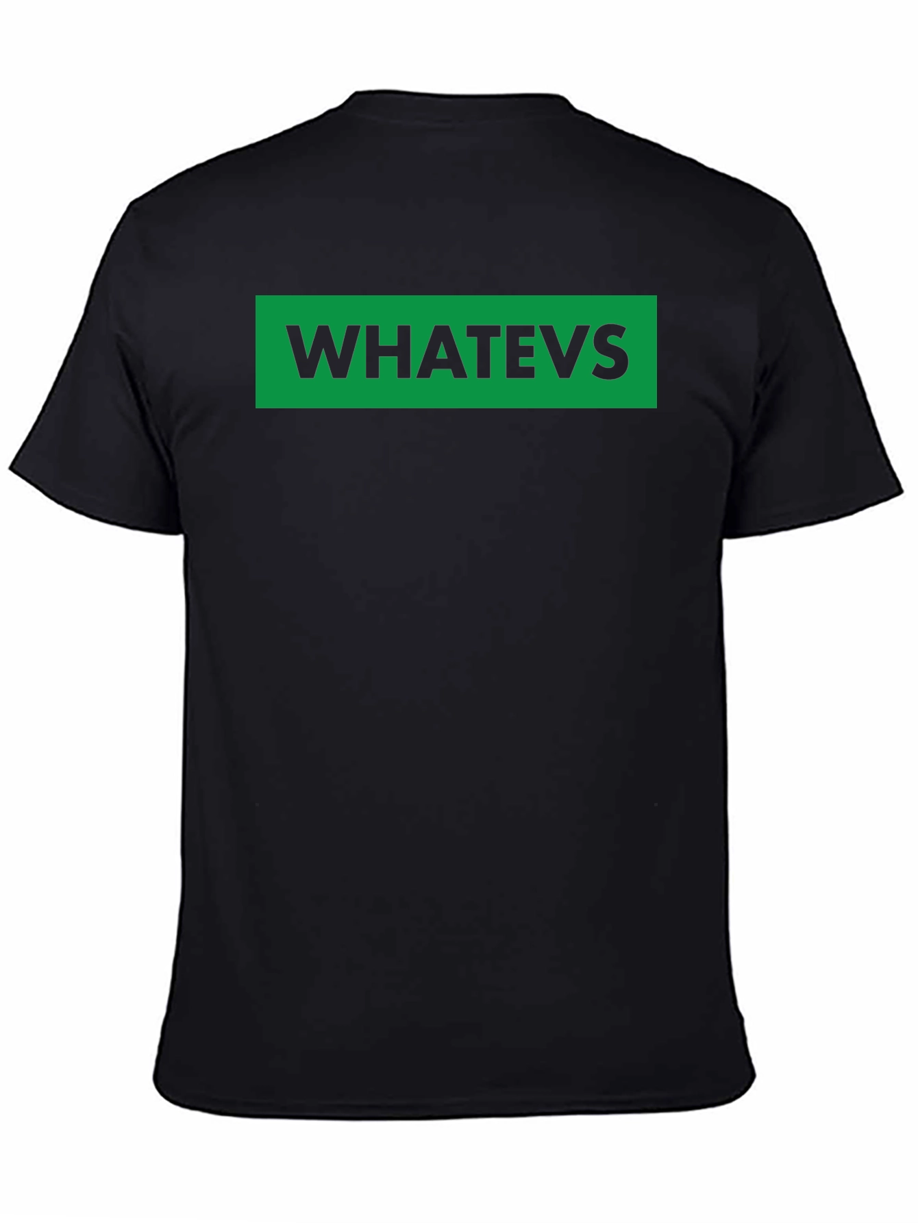 Whatevs Green Box Black T-Shirt