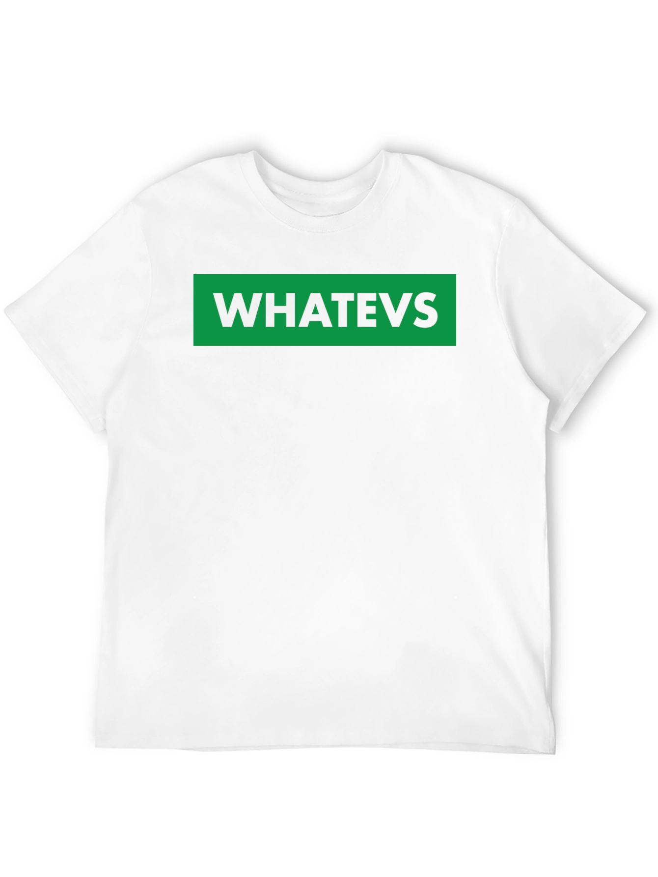 Whatevs Green Box Black T-Shirt