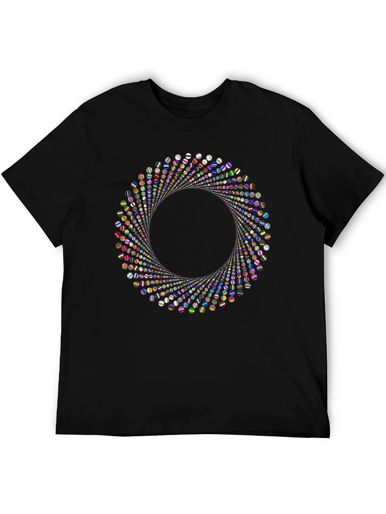Abstract Vortex Graphic T-Shirt - Modern Design