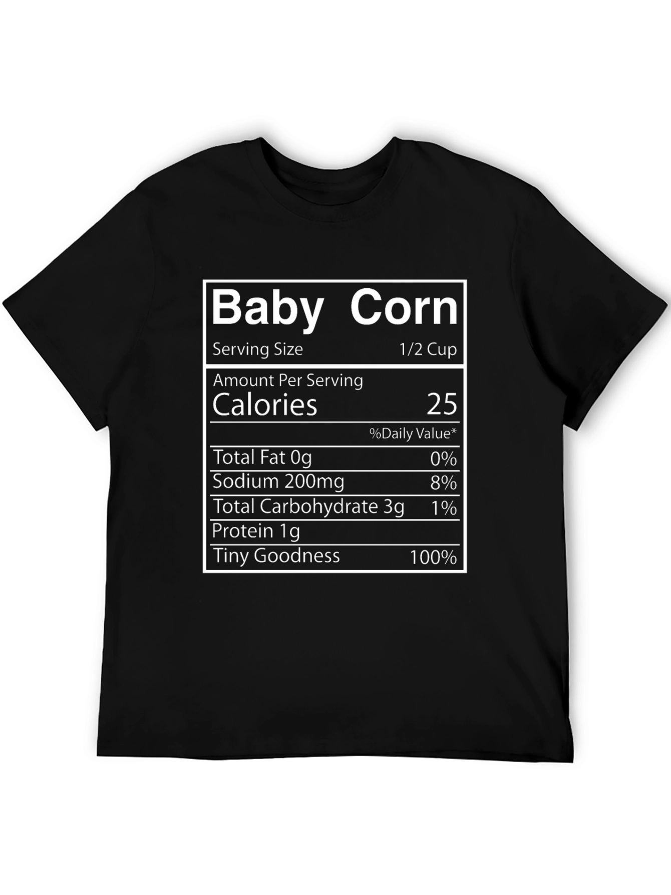 Baby Corn Nutrition Facts T-Shirt