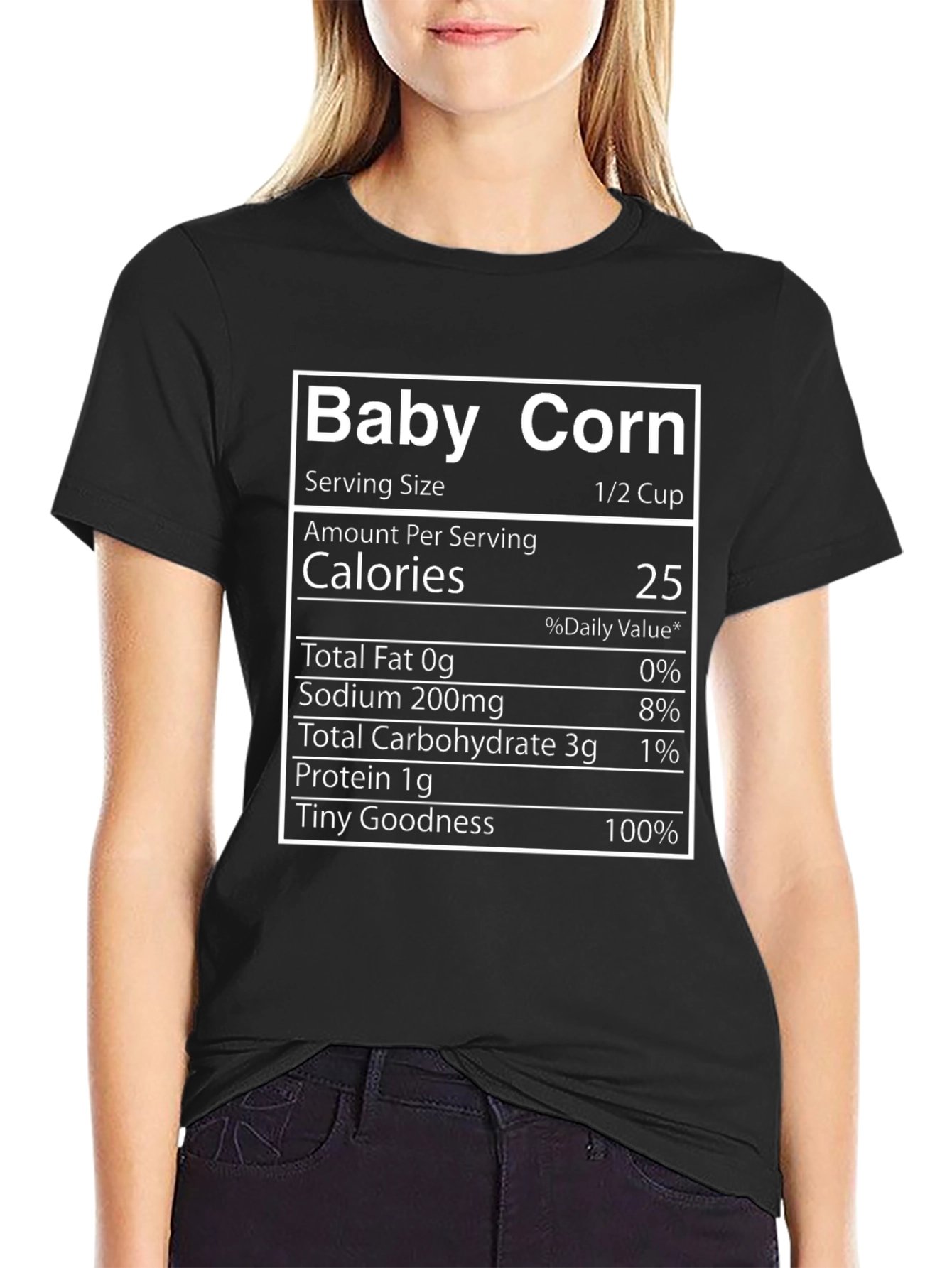 Baby Corn Nutrition Facts T-Shirt