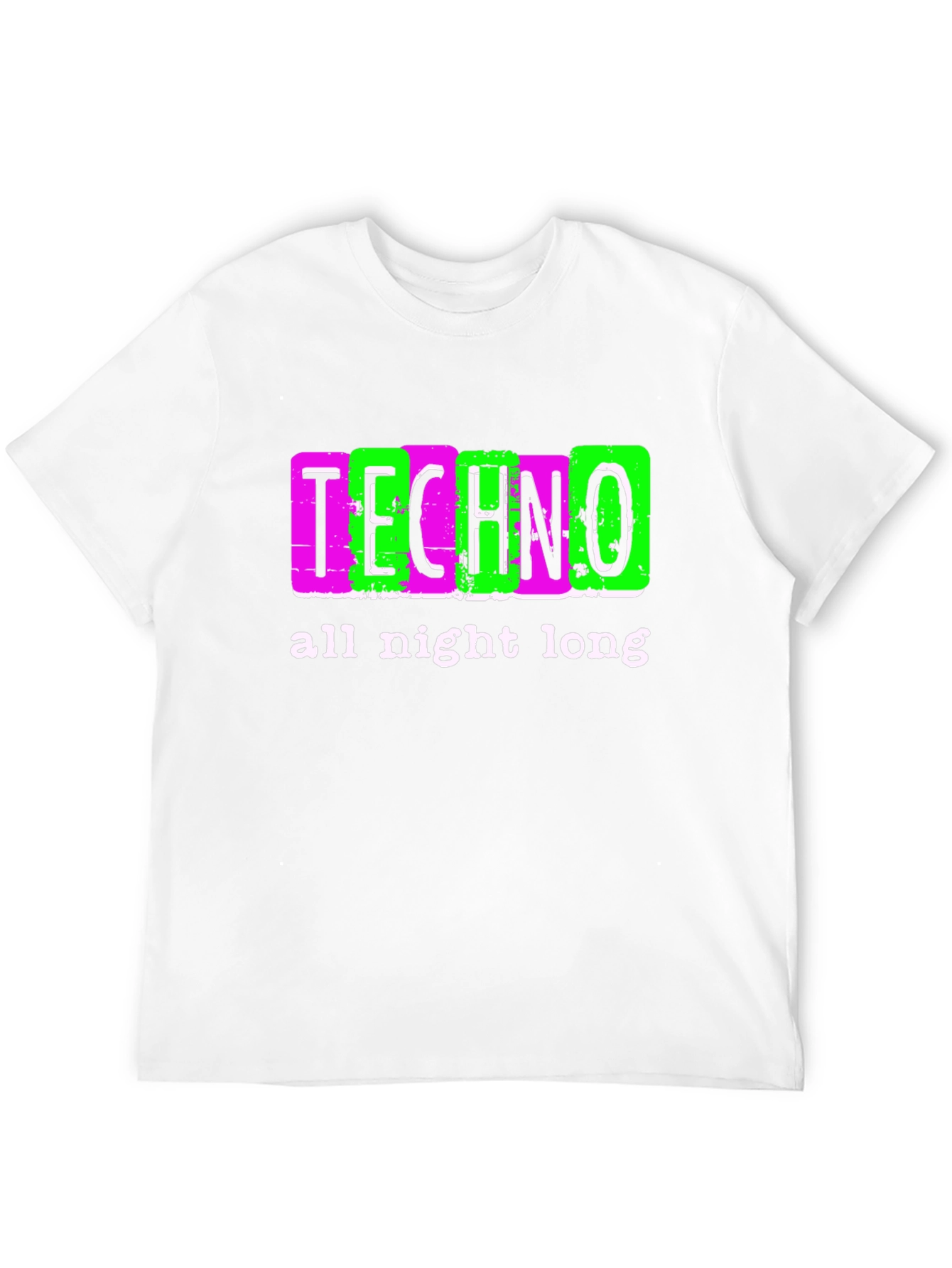 Techno All Night Long Graphic Tee