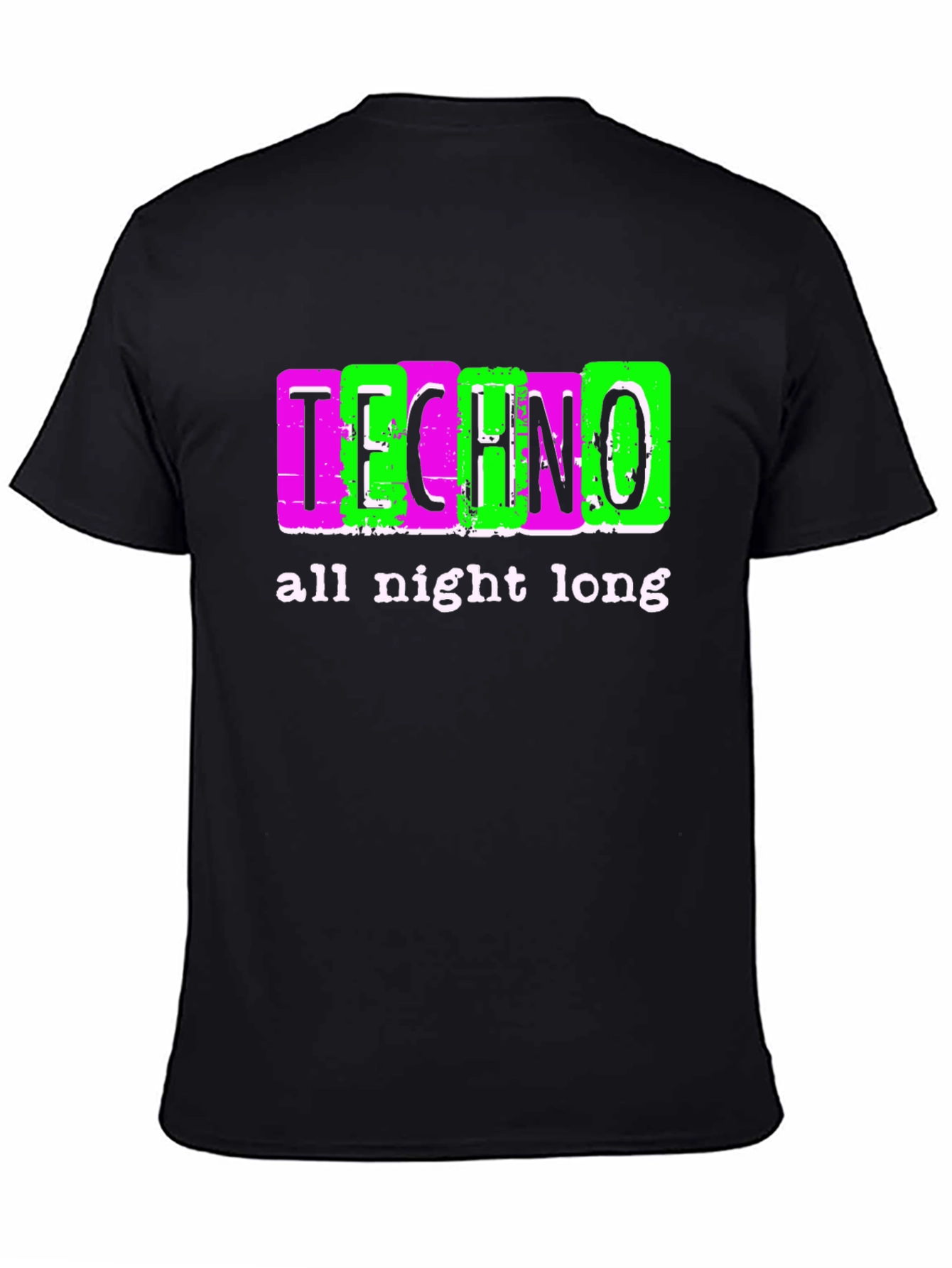 Techno All Night Long Graphic Tee