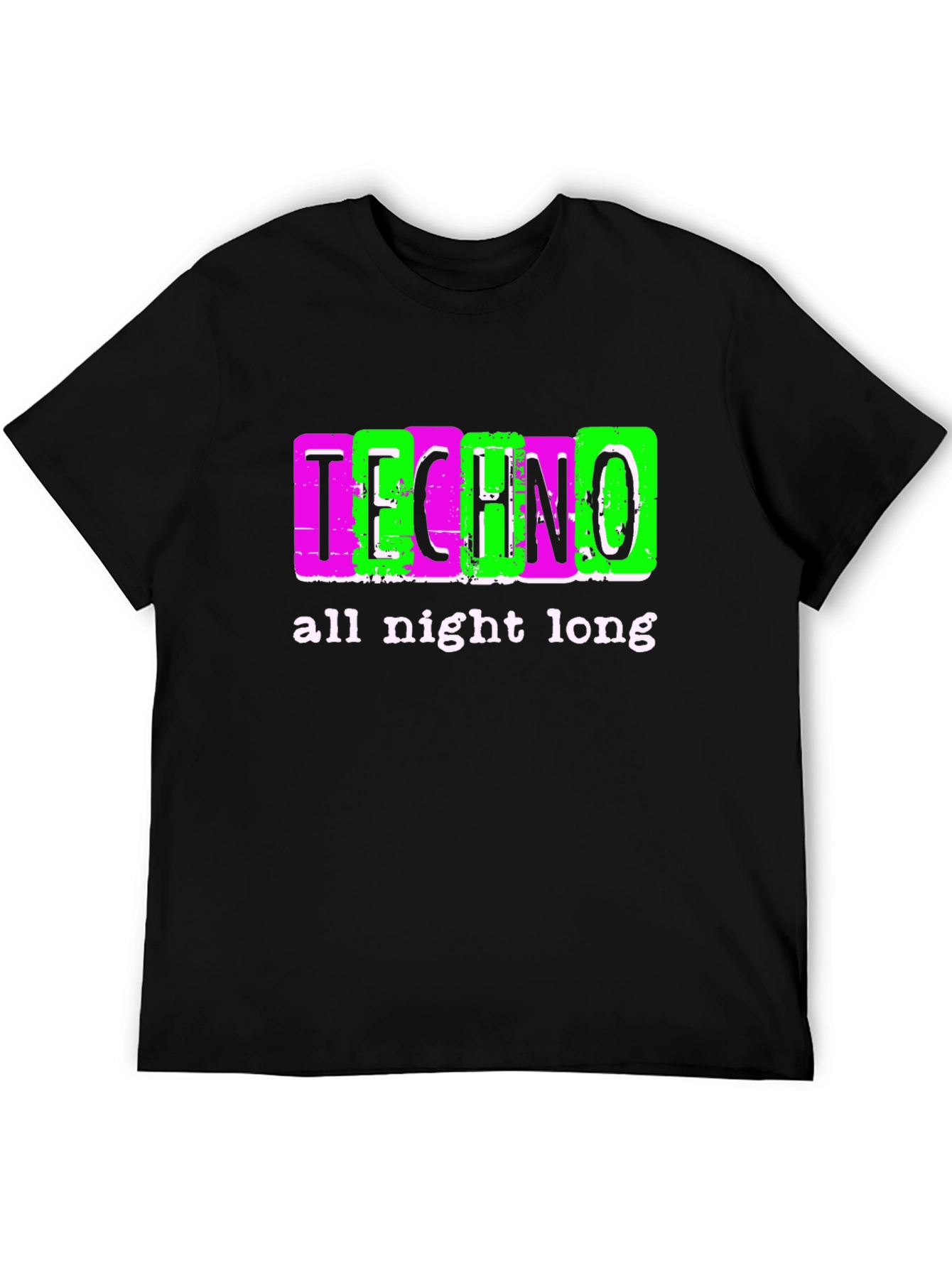 Techno All Night Long Graphic Tee