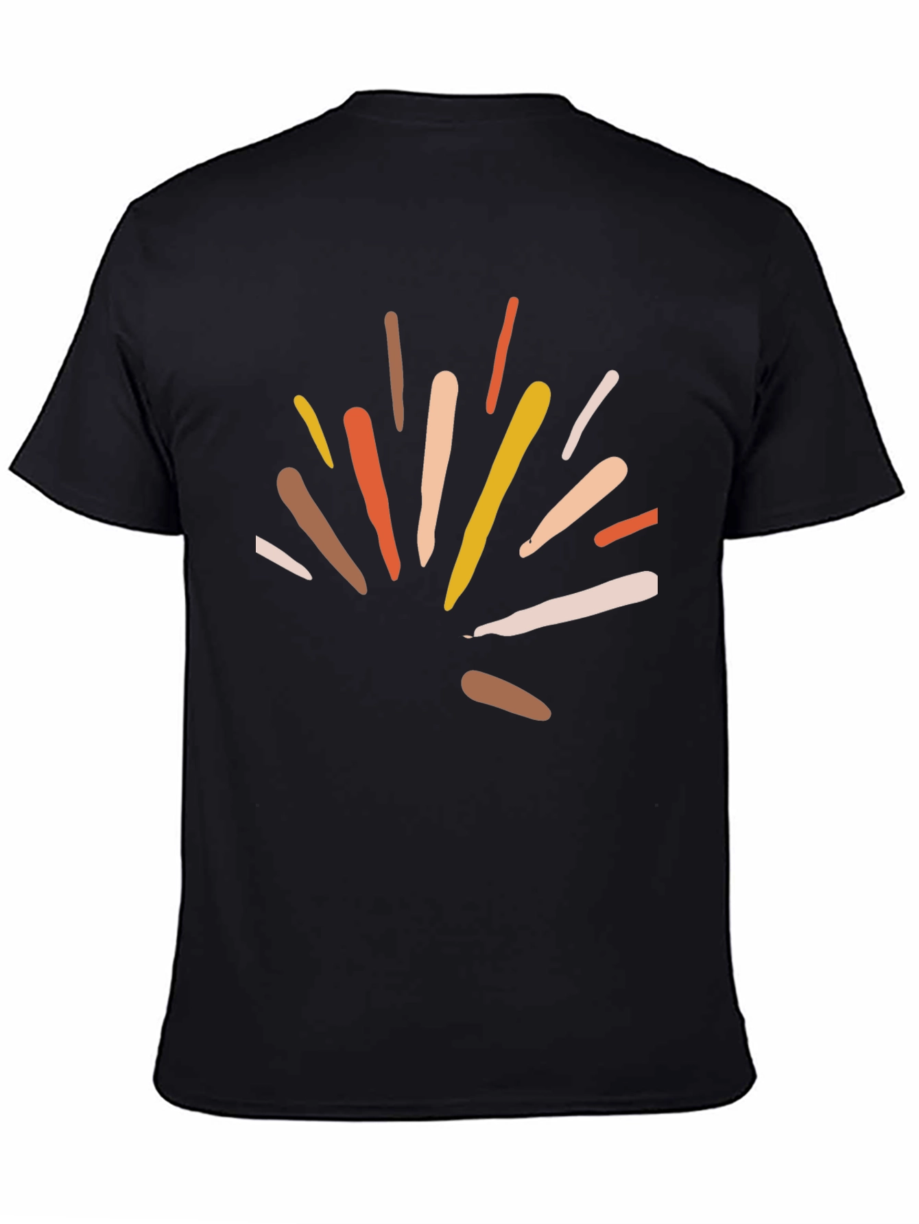 Abstract Graphic Black T-Shirt - Stylish Casual Wear