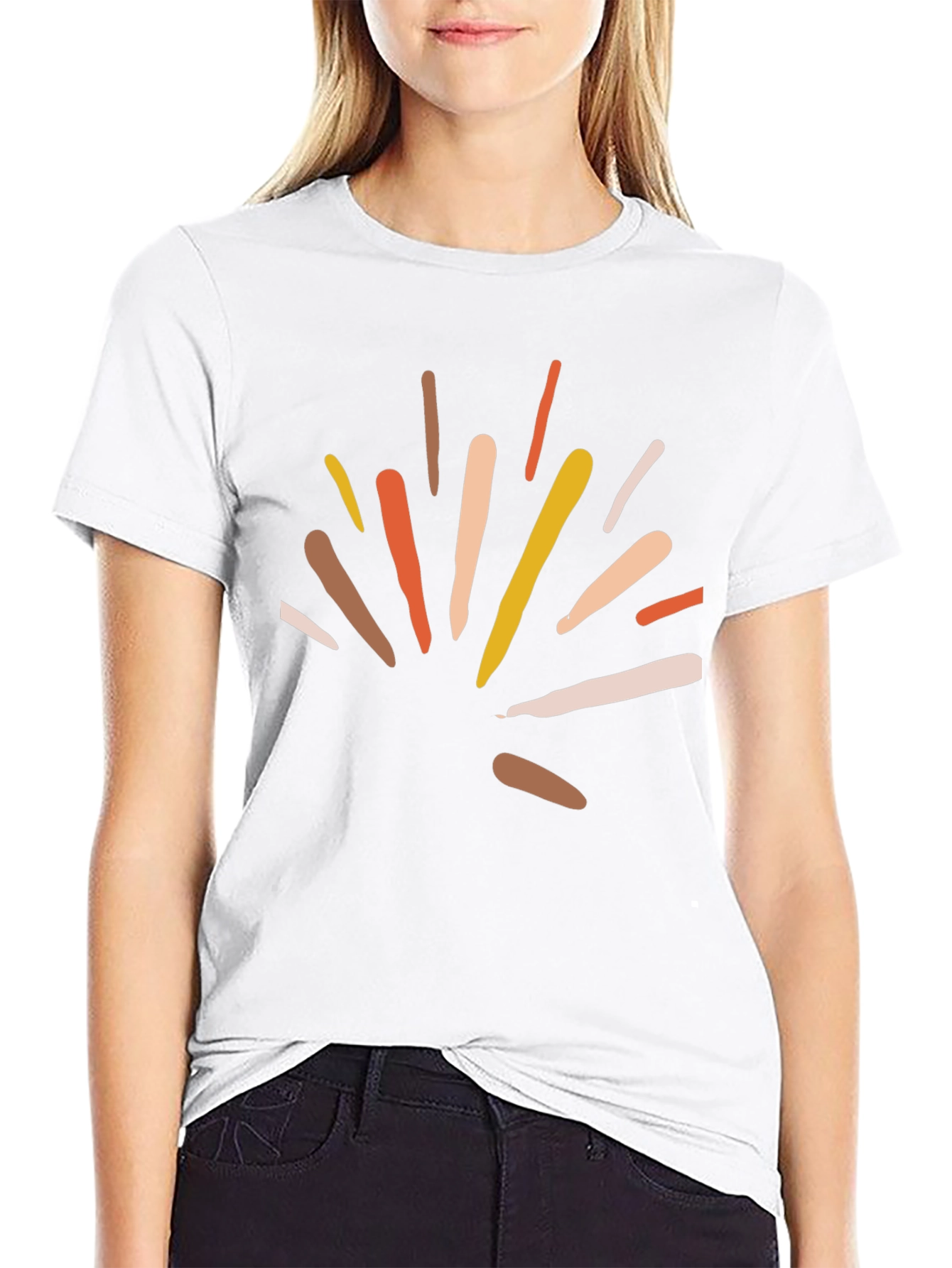 Abstract Graphic Black T-Shirt - Stylish Casual Wear