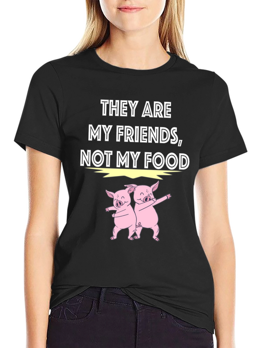 Vegan Pig Friends Graphic Tee