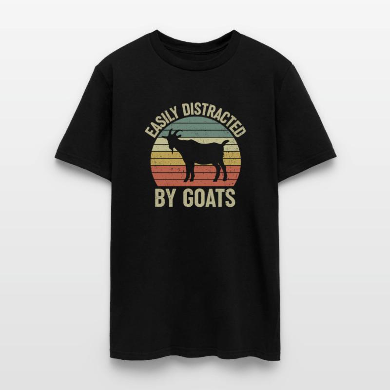 Easily Distracted By Goats Lover Funny