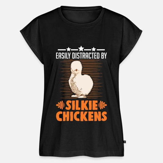 Easily Distracted By Silkie Chicken's Chicken