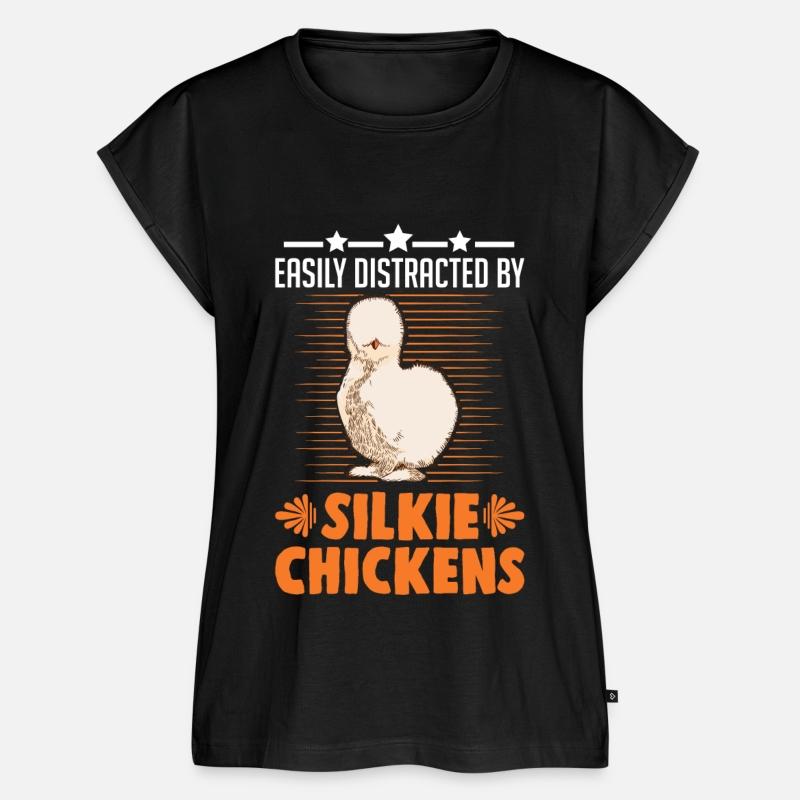 Easily Distracted By Silkie Chicken's Chicken