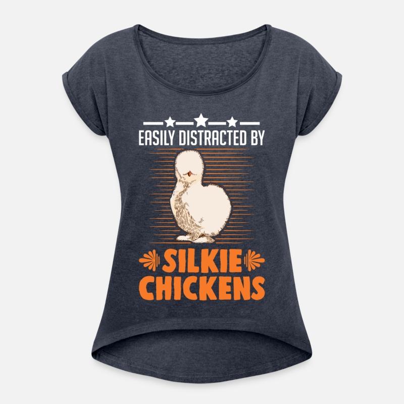 Easily Distracted By Silkie Chicken's Chicken