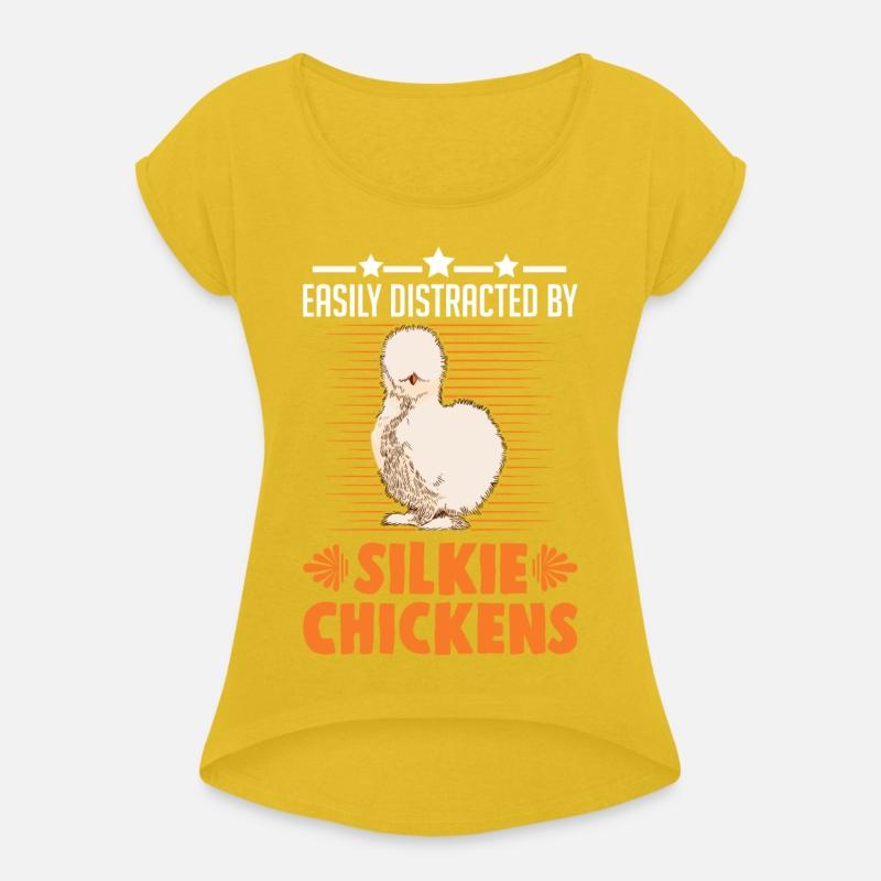 Easily Distracted By Silkie Chicken's Chicken