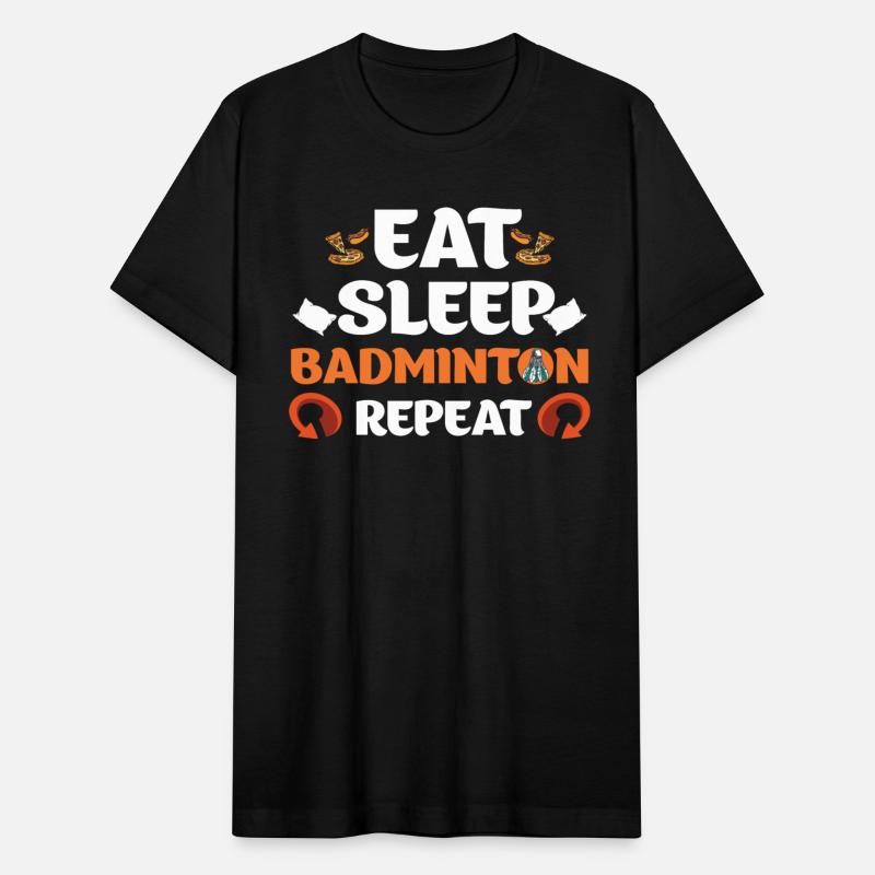 Eat Sleep Badminton Repeat Player Sport