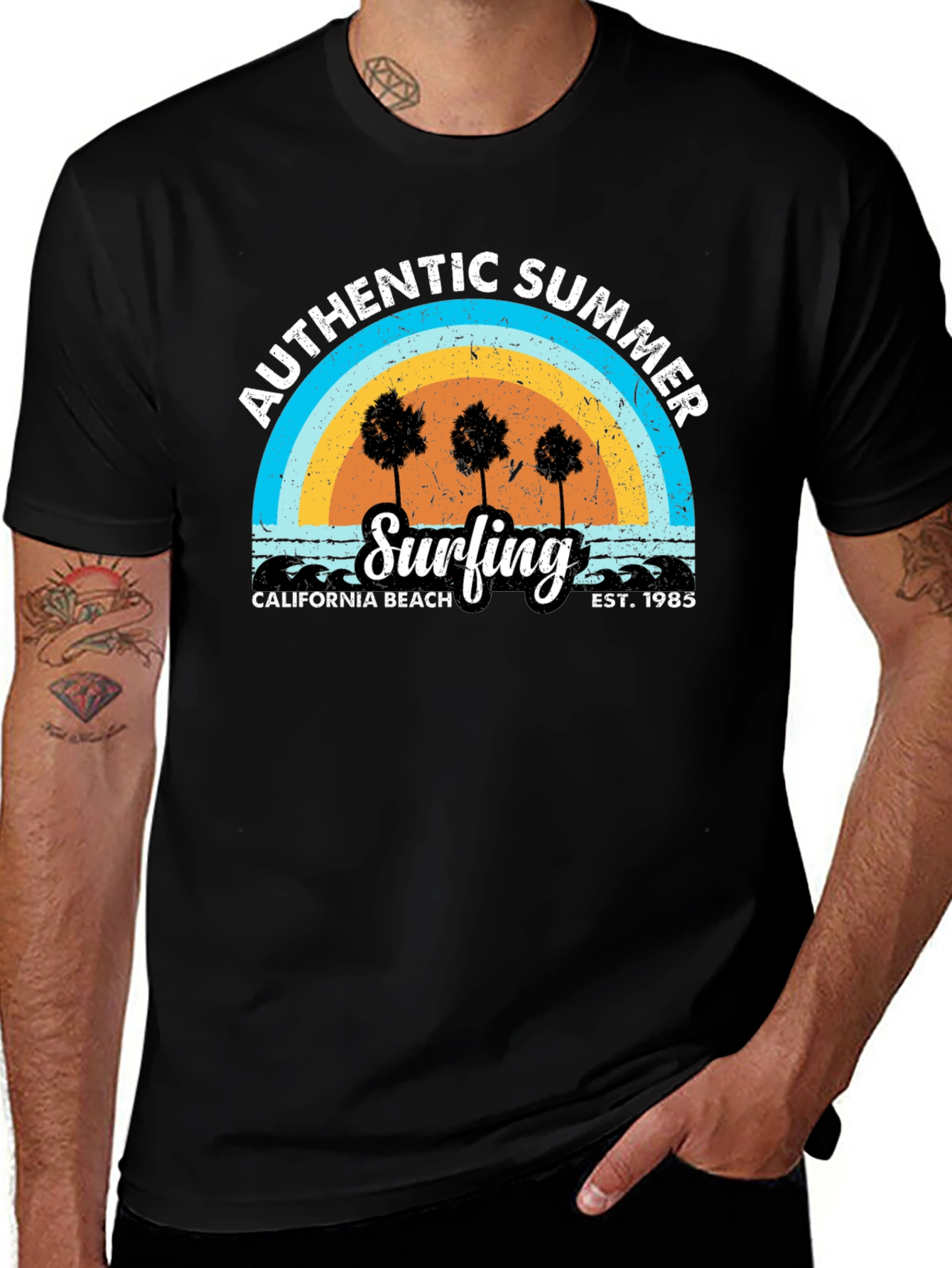 Authentic Summer Surfing T-Shirt