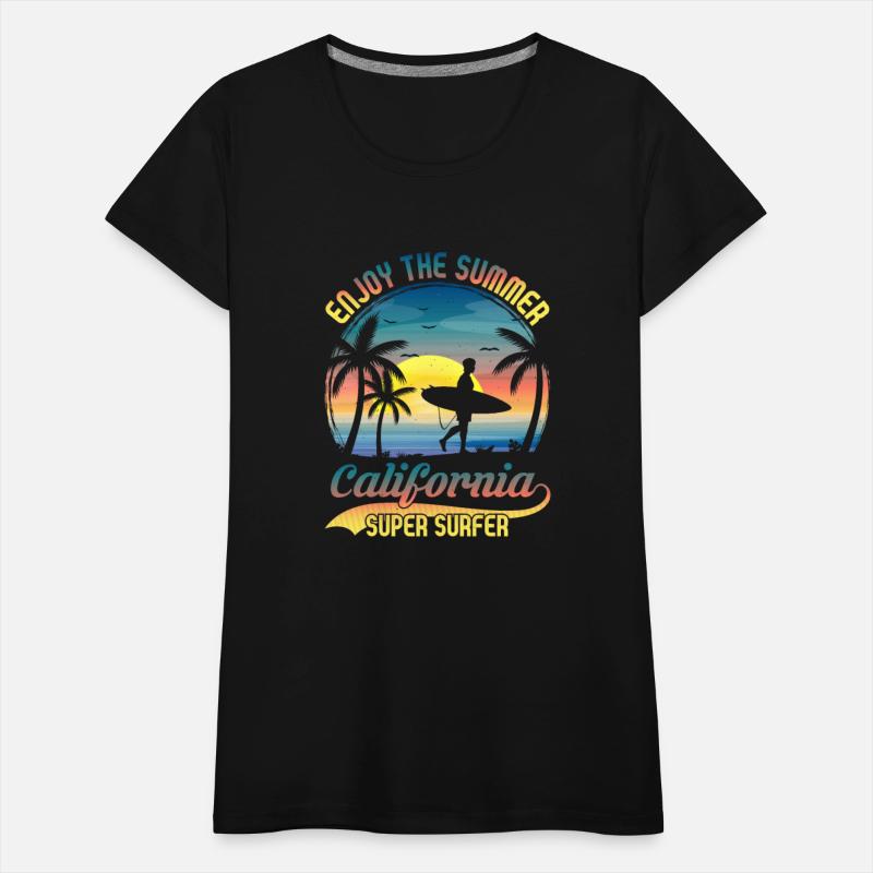Enjoy California summer super surfer palm beach