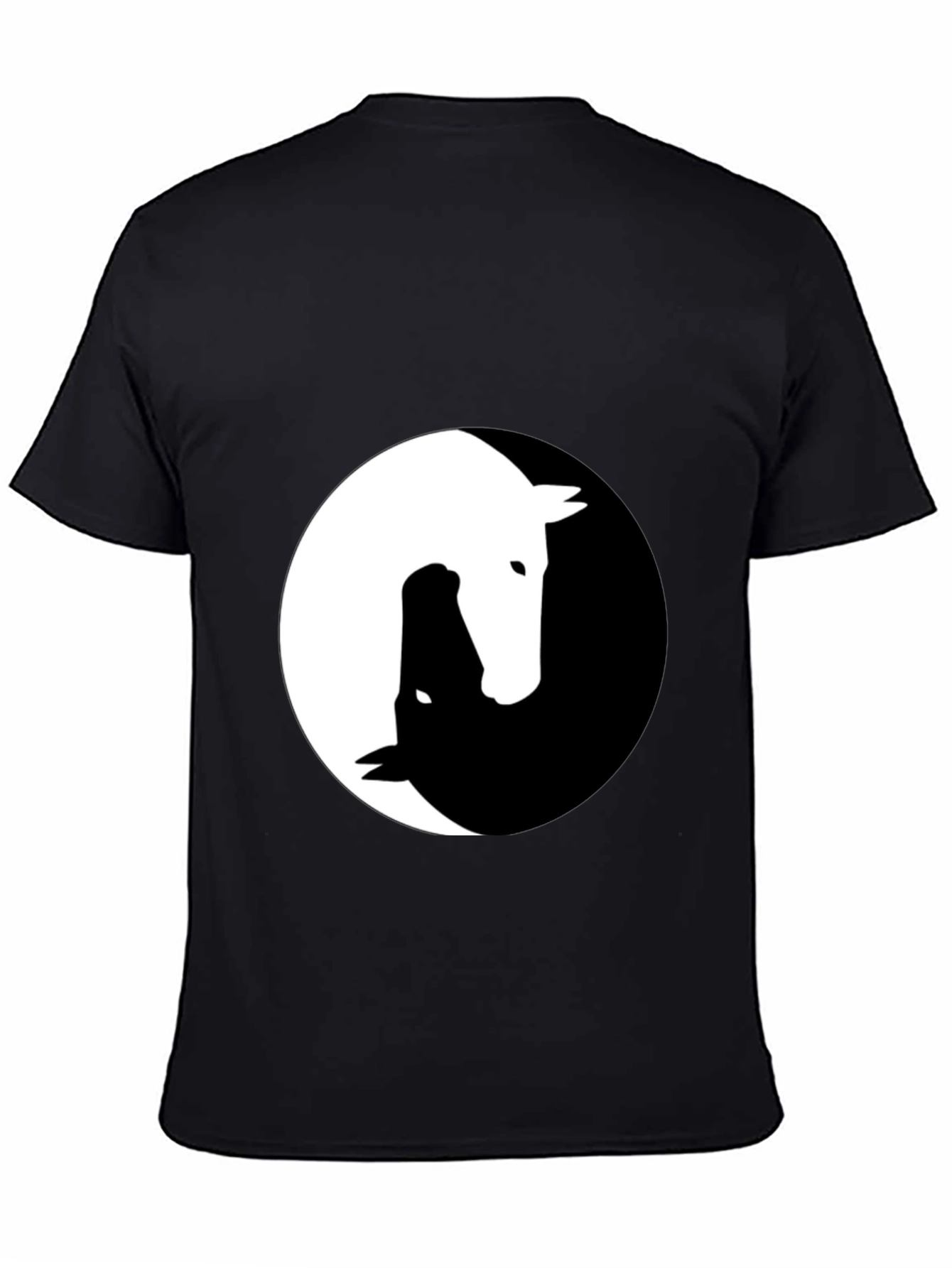 Yin Yang Horse Graphic Tee - Unique Design!
