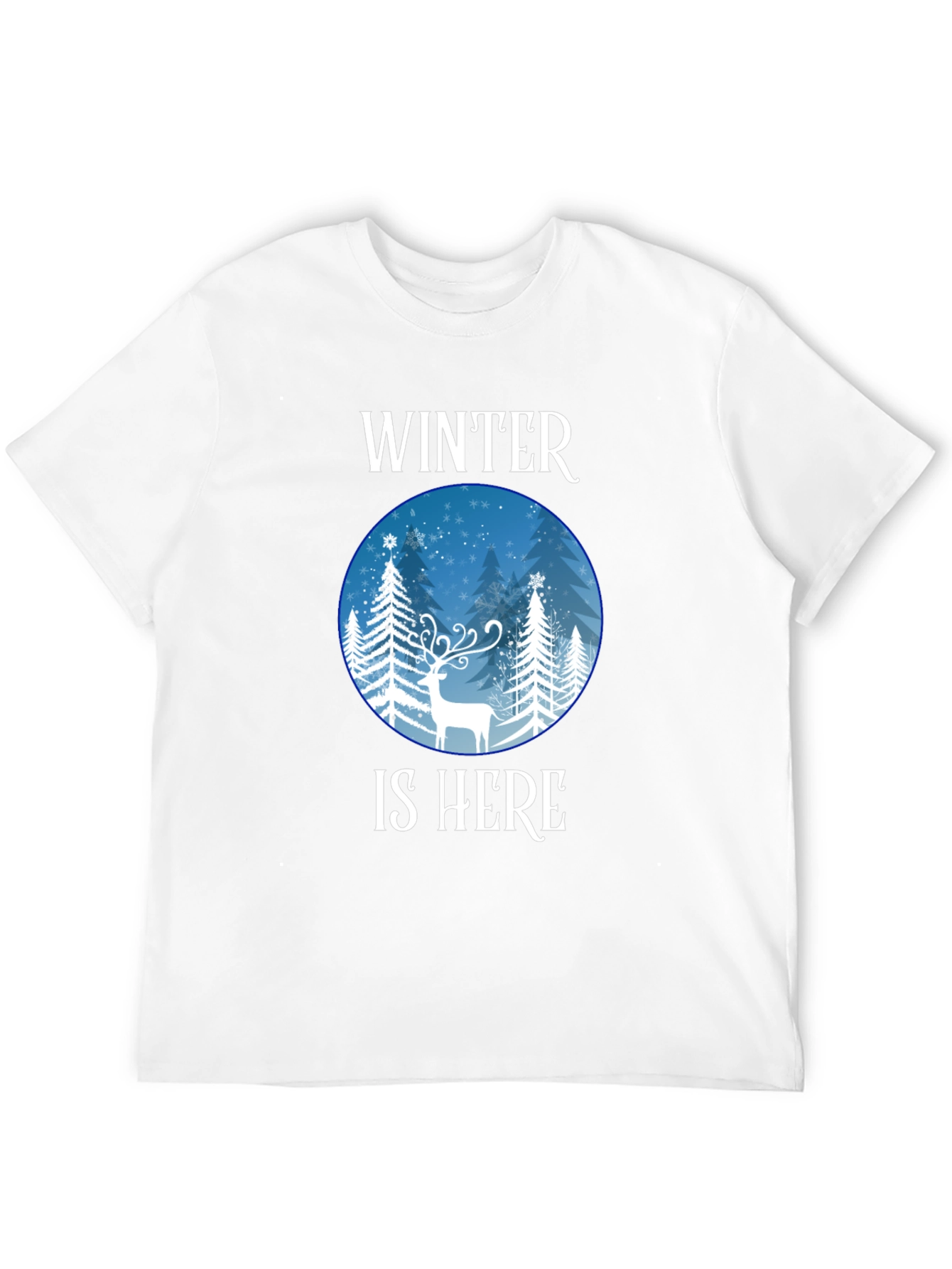 Winter is Here Graphic Tee - Holiday Season Shirt