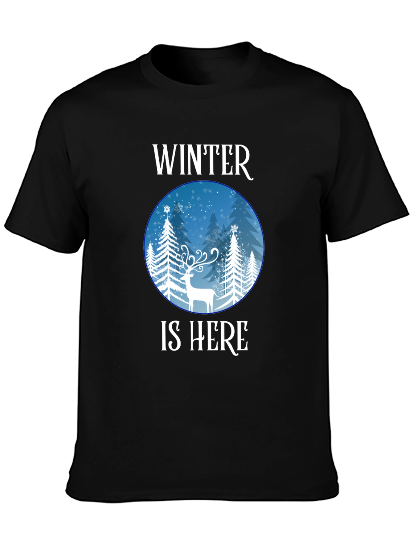 Winter is Here Graphic Tee - Holiday Season Shirt