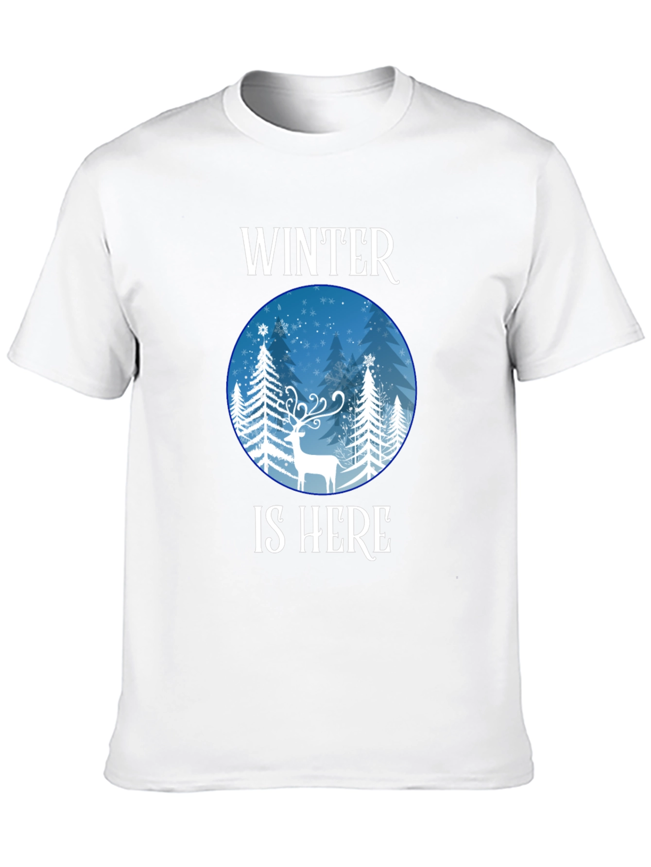 Winter is Here Graphic Tee - Holiday Season Shirt