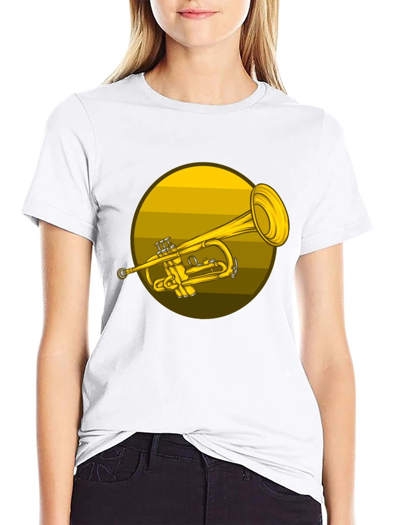 Trumpet Graphic T-Shirt - Music Lover Tee