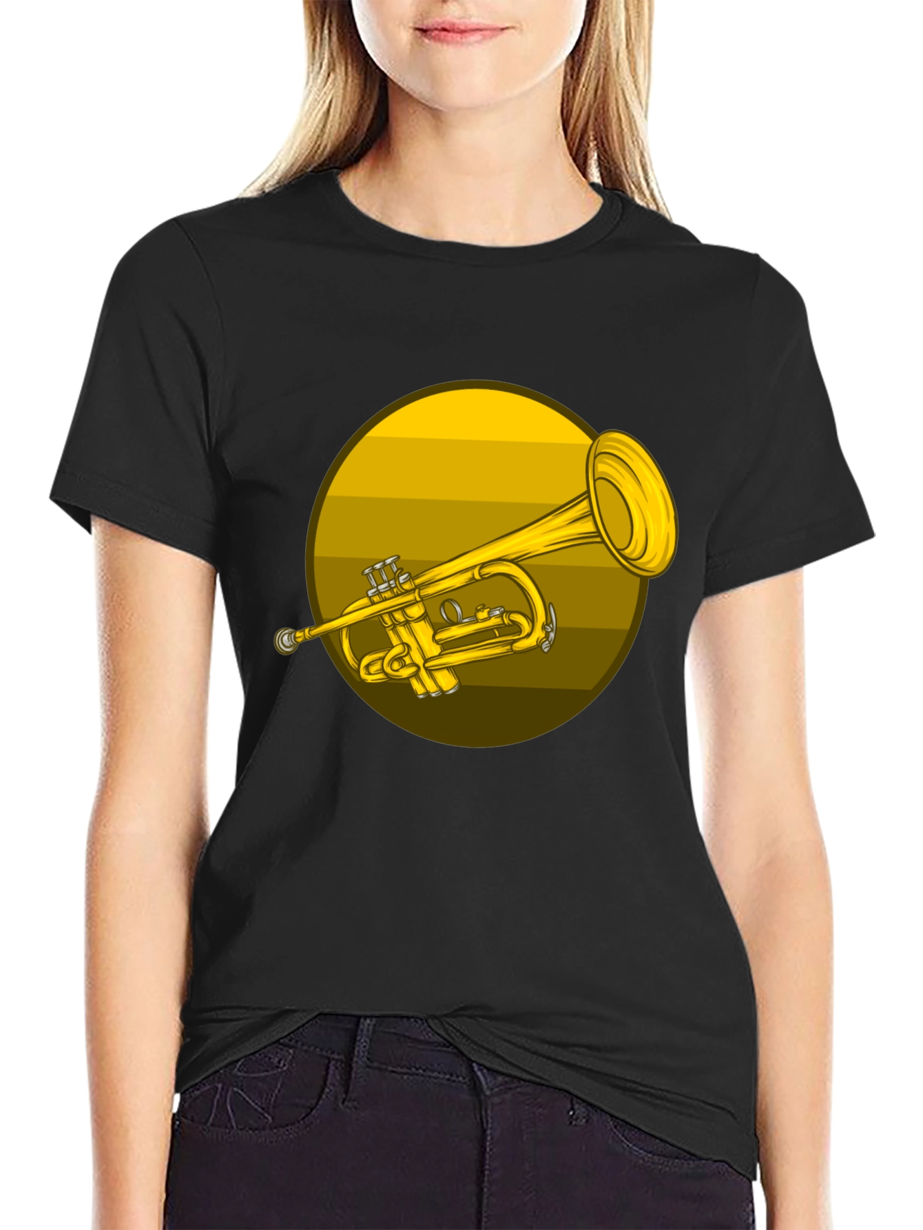 Trumpet Graphic T-Shirt - Music Lover Tee