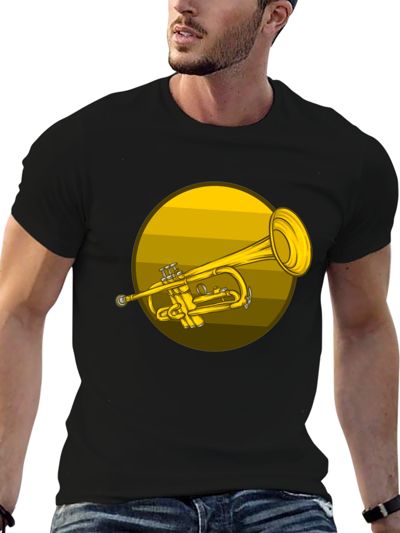 Trumpet Graphic T-Shirt - Music Lover Tee