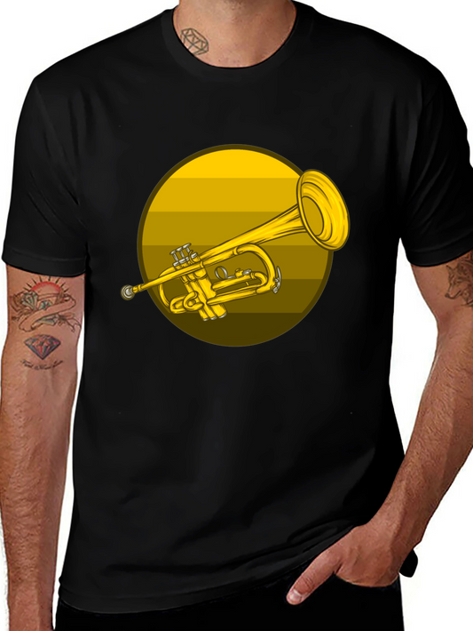 Trumpet Graphic T-Shirt - Music Lover Tee