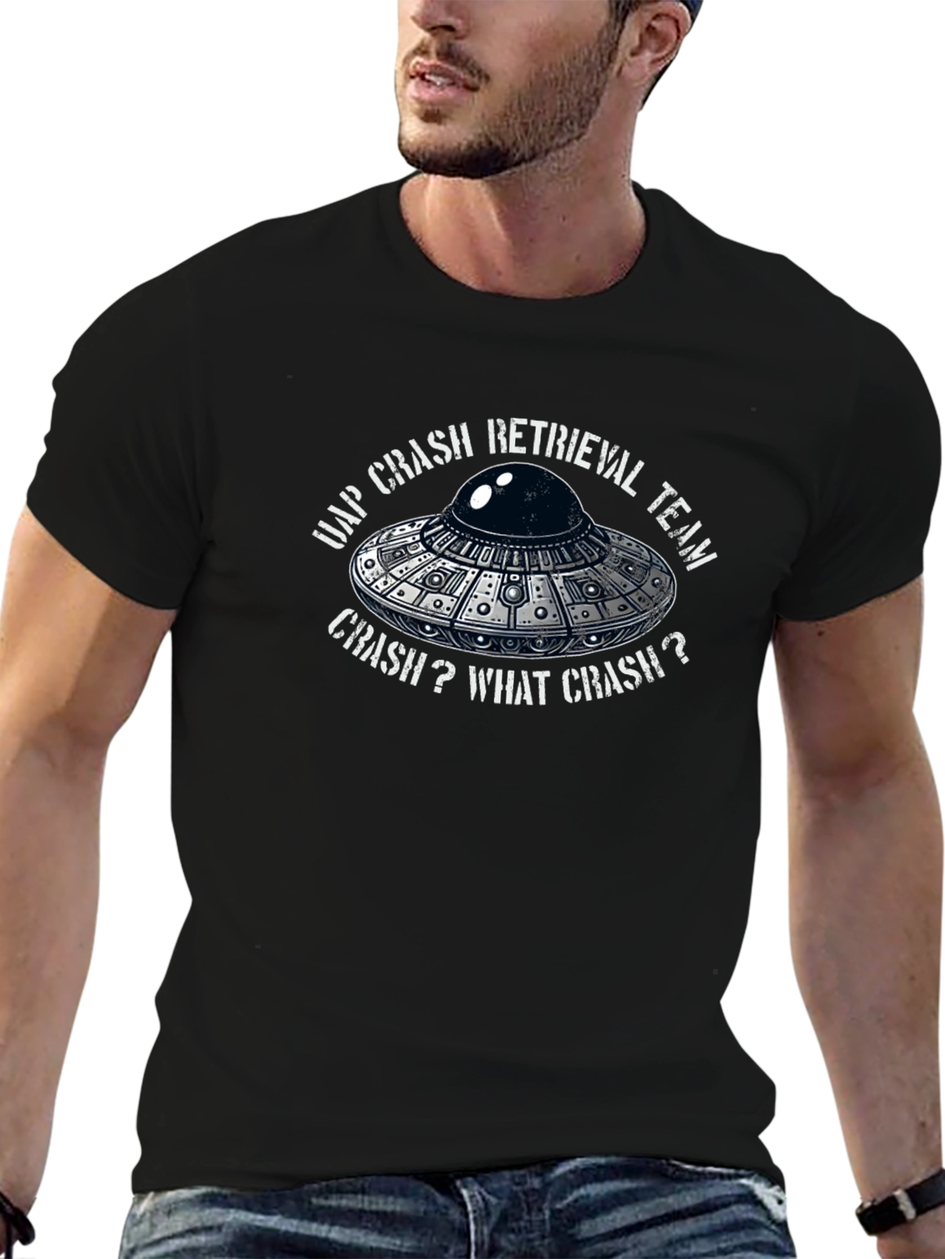 UAP Crash Retrieval Team UFO Graphic T-Shirt