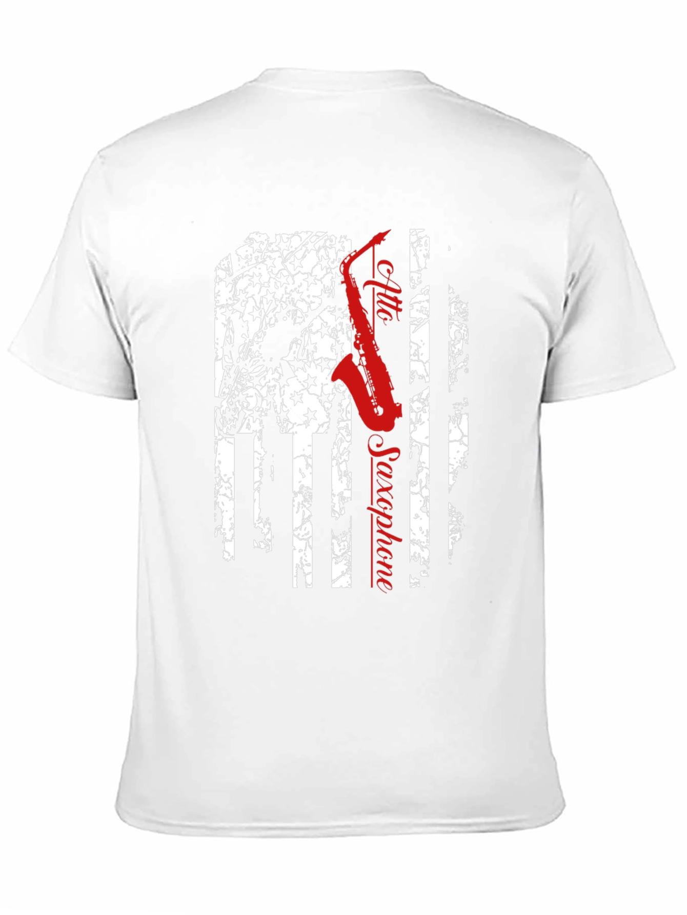 Alto Saxophone American Flag T-Shirt