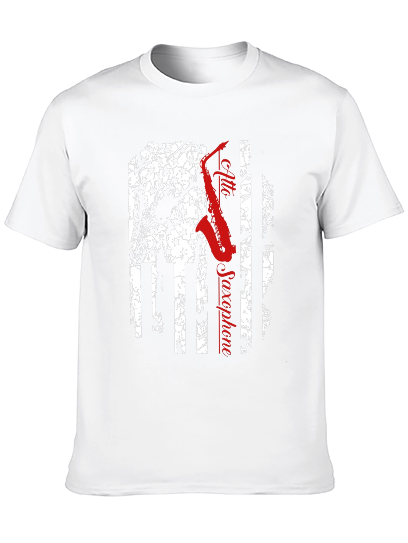 Alto Saxophone American Flag T-Shirt