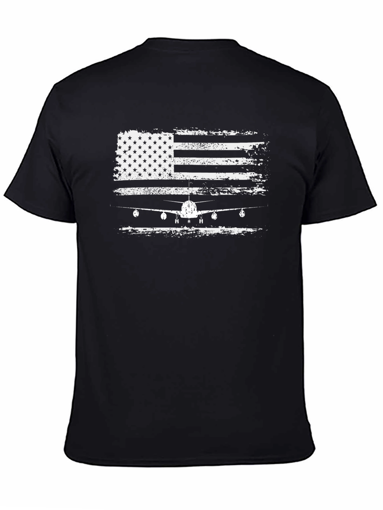 American Flag Airplane Graphic Tee