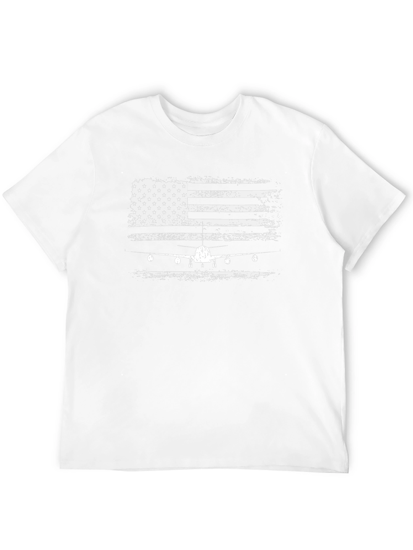 American Flag Airplane Graphic Tee