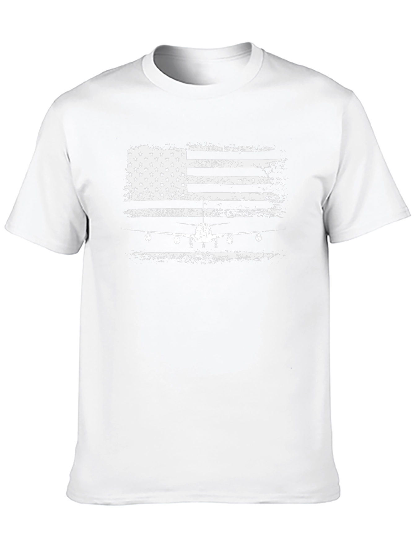 American Flag Airplane Graphic Tee