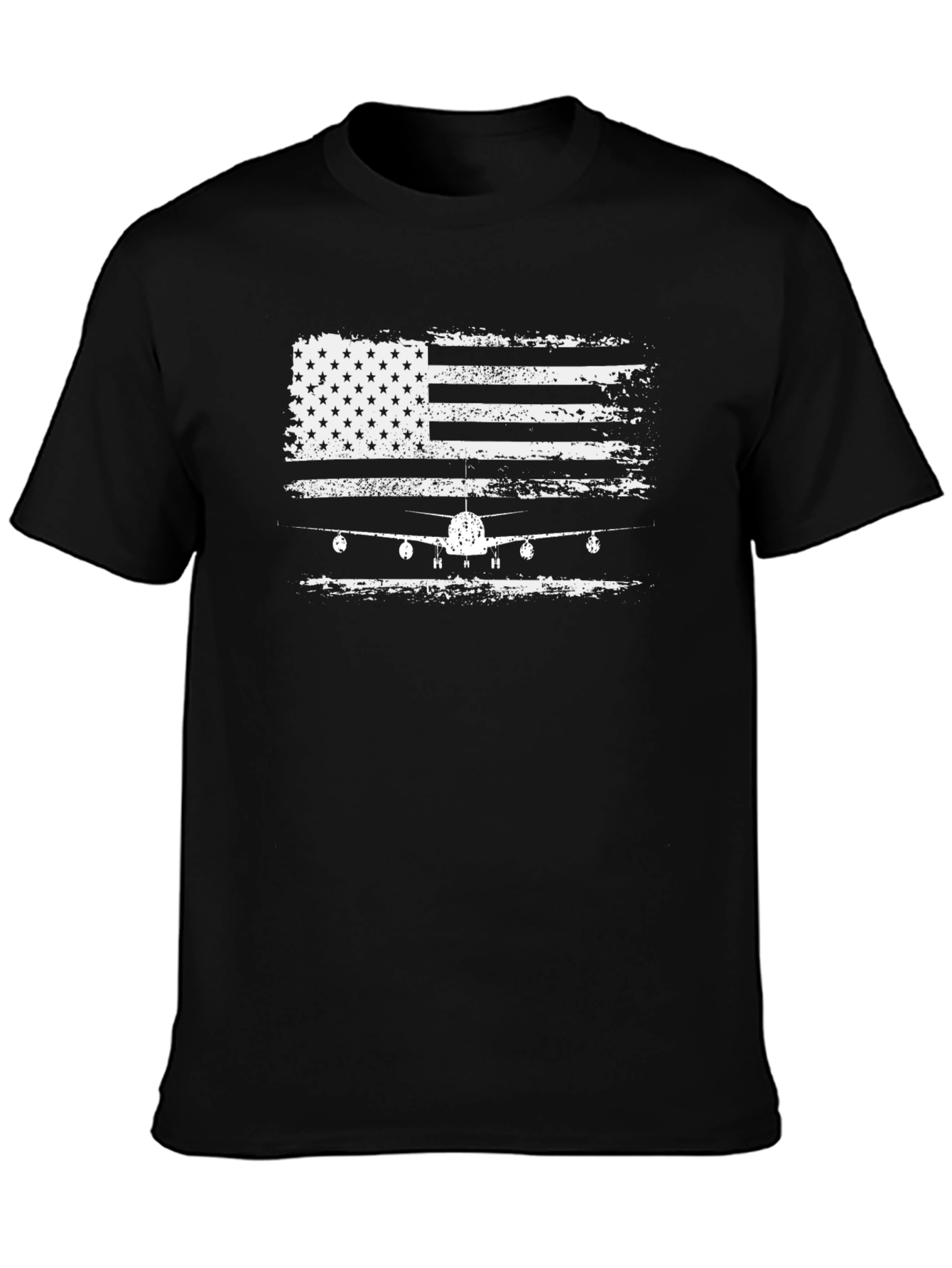 American Flag Airplane Graphic Tee