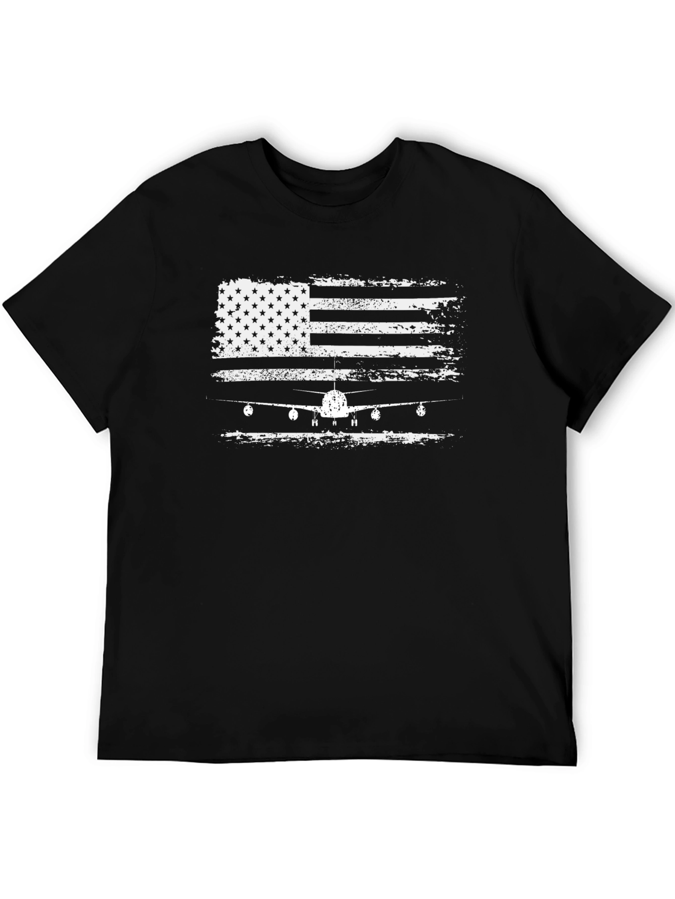 American Flag Airplane Graphic Tee