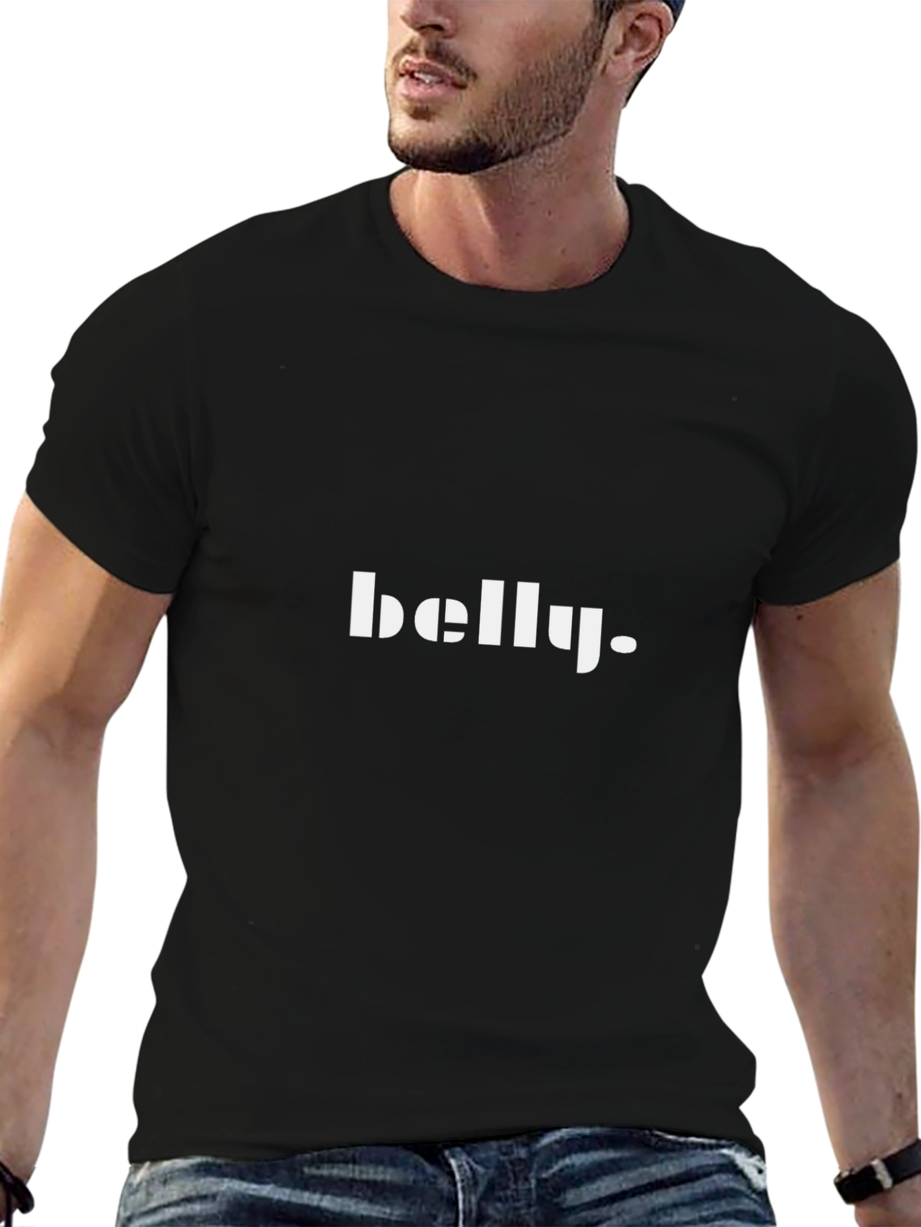 Belly. Black Graphic Tee