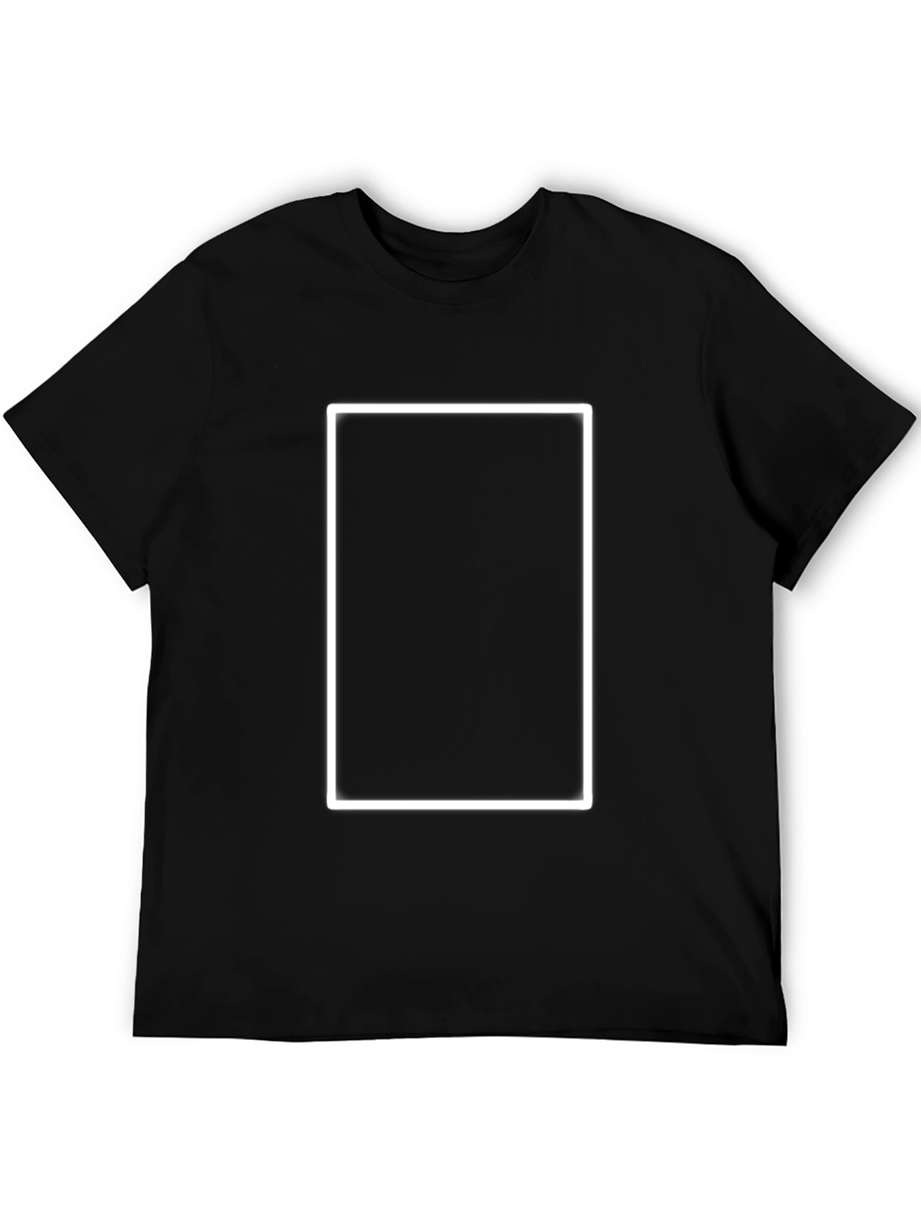 Black T-Shirt with White Frame