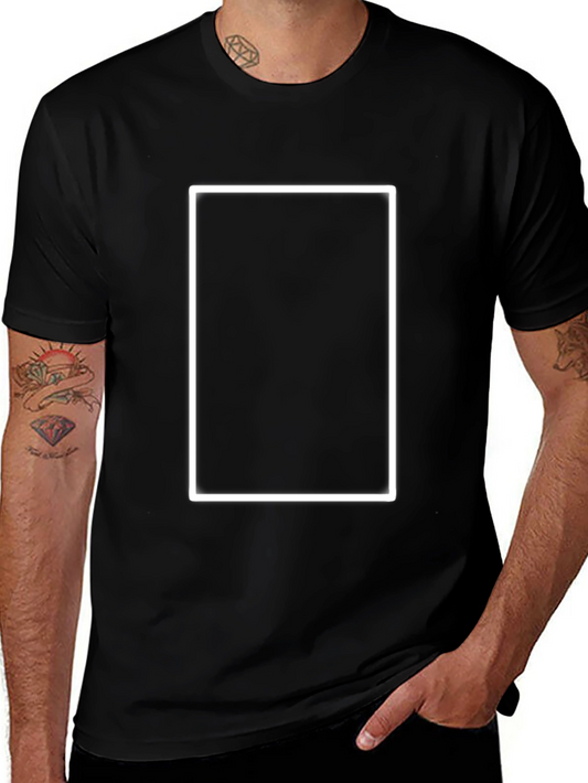 Black T-Shirt with White Frame