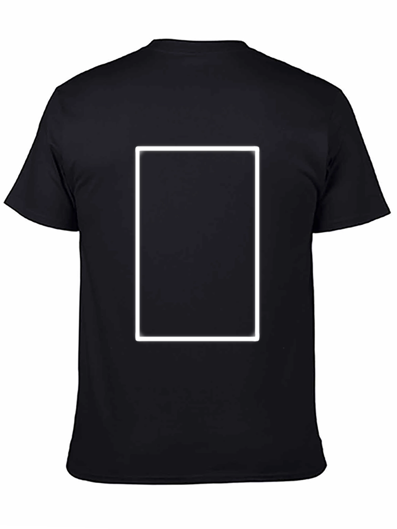 Black T-Shirt with White Frame