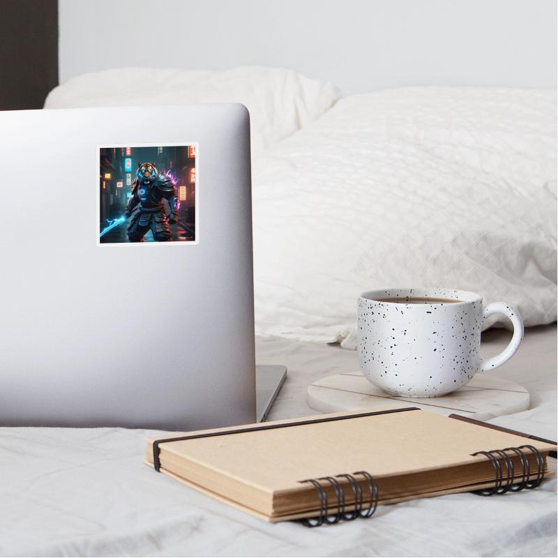 Fantastic warrior samurai tiger