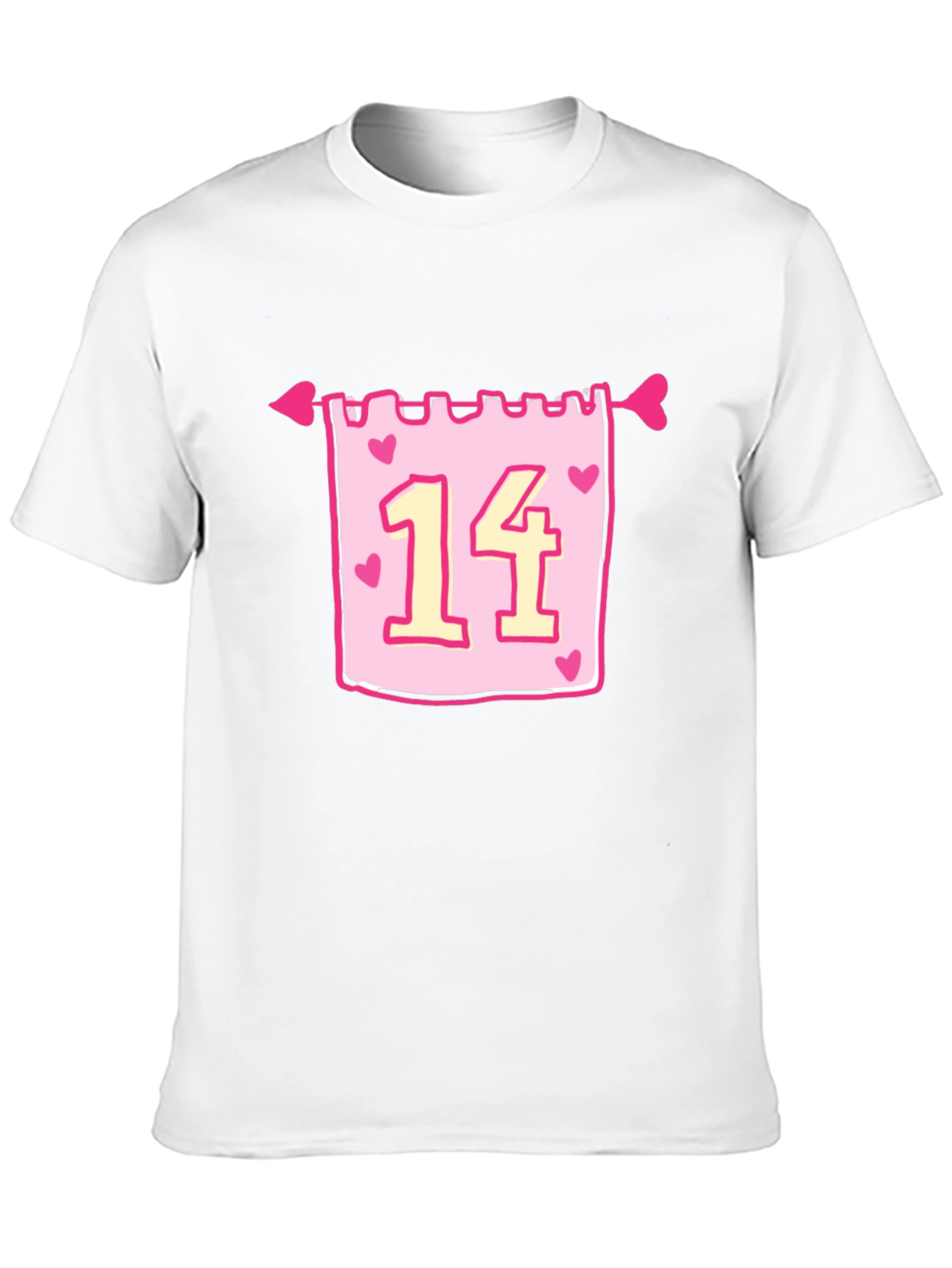 Valentines Day 14 Heart Arrow T-Shirt