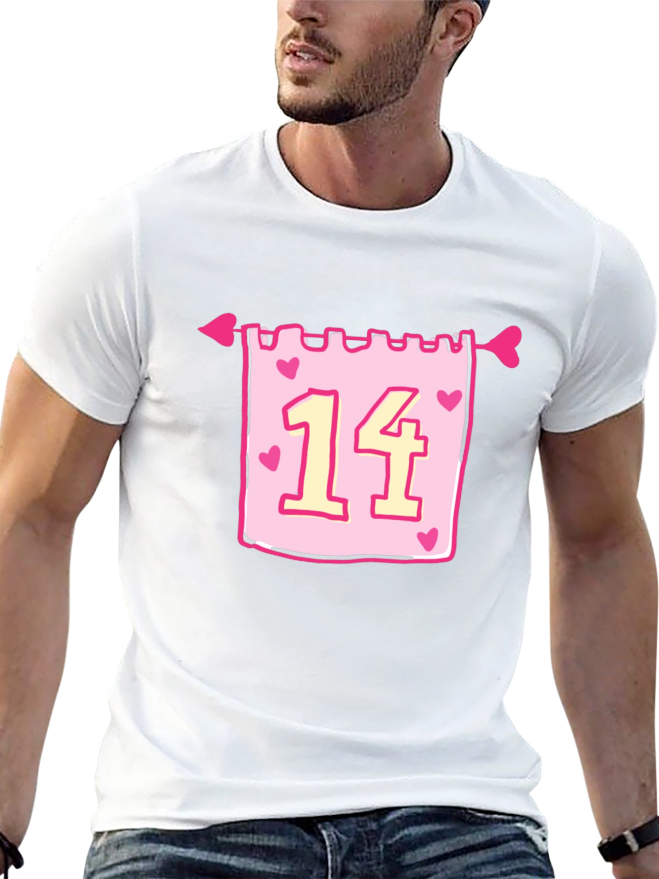 Valentines Day 14 Heart Arrow T-Shirt