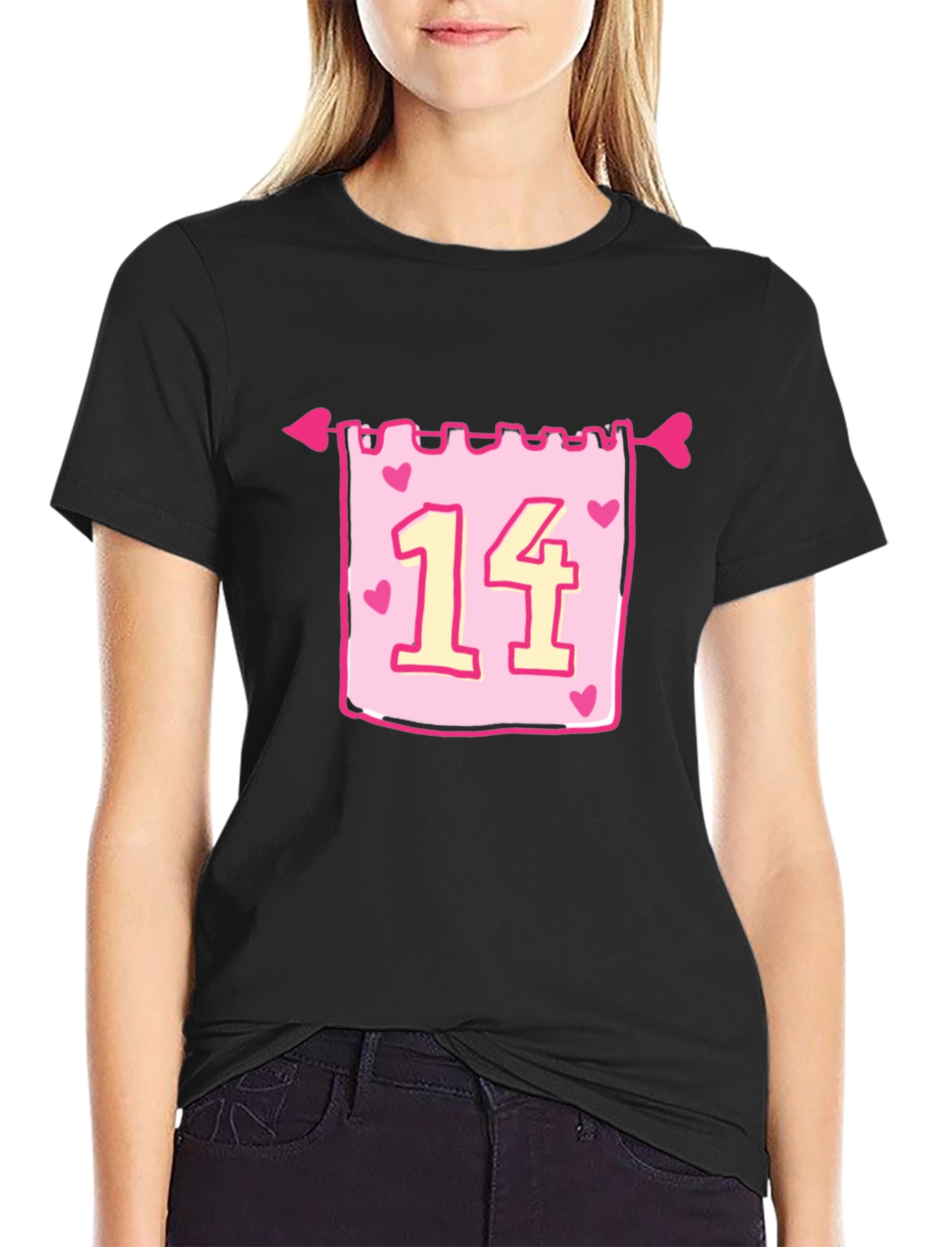 Valentines Day 14 Heart Arrow T-Shirt