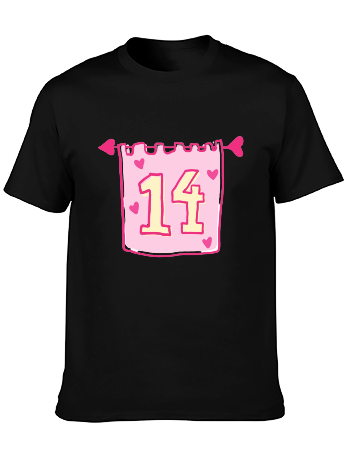 Valentines Day 14 Heart Arrow T-Shirt